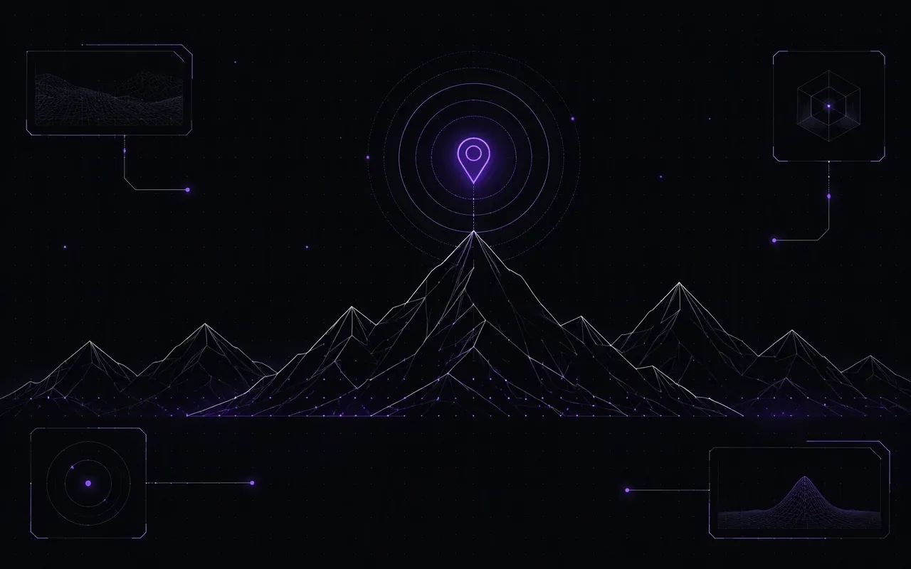 Bergen contact graphic with coordinates and project intake form.
